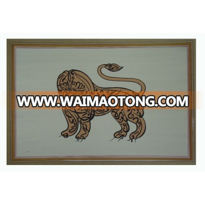 Islamik Calligraphy Muslim Handmade Artist Online Art Gallery Painting Islamic Wall Decor Art Suppliers Muslim Lion Animal